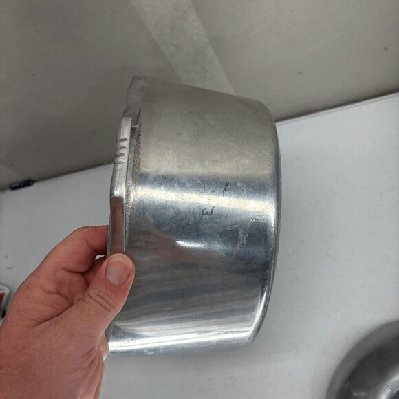 Vintage 1960s Magnalite Roaster Wagner Ware Sidney O 4265-P Aluminum with Trivet - Picture 13 of 16